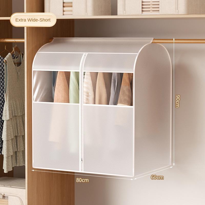 Clothing Dust Cover Quilt and Suit Dustproof Home Organization Installation-free Washable Dustproof Artifact