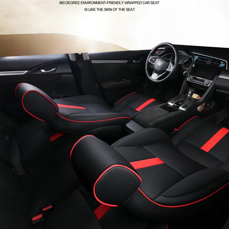 Full Set Car Special Seat Covers For Honda Civic 2016 - 2025 10th generation Seat Cushion High Quality PU Leather Protect Cover