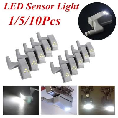 1/5/10Pcs Universal Under Cabinet Cupboard Hinge LED Light for Modern Kitchen Home Lamp Closet Wardr