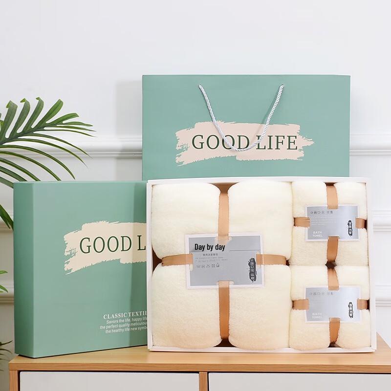 Ally Thick Coral Fleece Bath & Hand Towel 3-Piece Gift Set