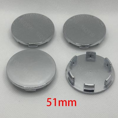 4 Adet/Takım 51mm Araba Jant Merkezi Göbek Kapakları ABS Logo Yok Araba Jantı Toz Geçirmez Kapaklar Araba Jant Süslemeleri Dış Otomobil Aksesuarları