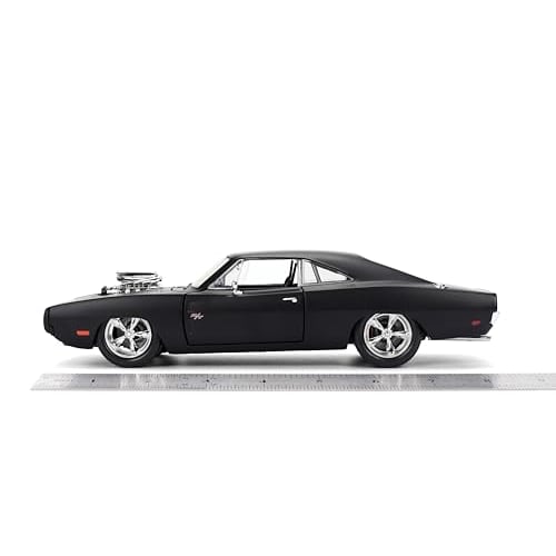 JADATOYS 1:24 Fast & Furious Dom's 1970 Dodge Charger R/T (Matt Black)