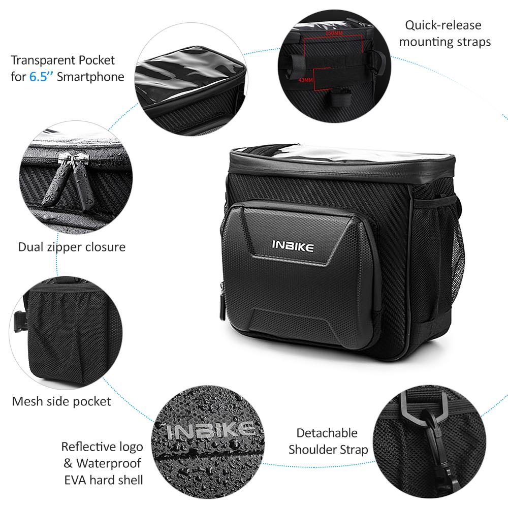Buy Insulated Bike Handlebar Bag Waterproof Touch Screen Front Bicycle
