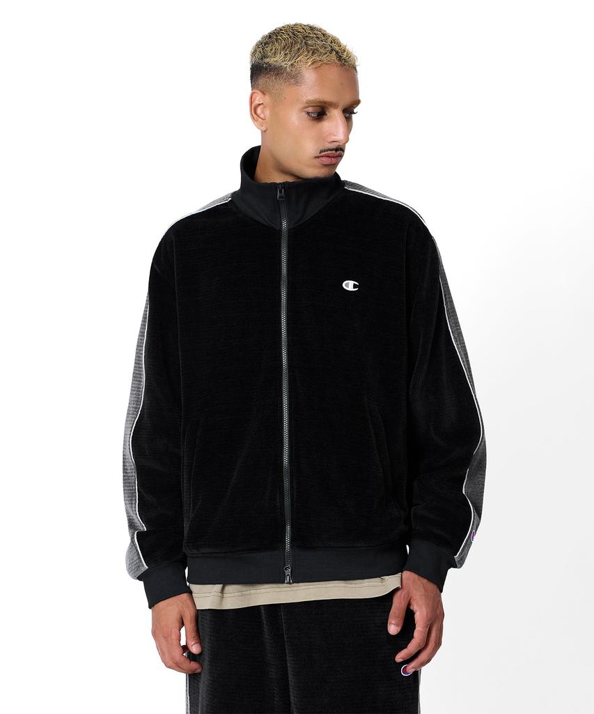 CHAMPION Velour Track Jacket Black