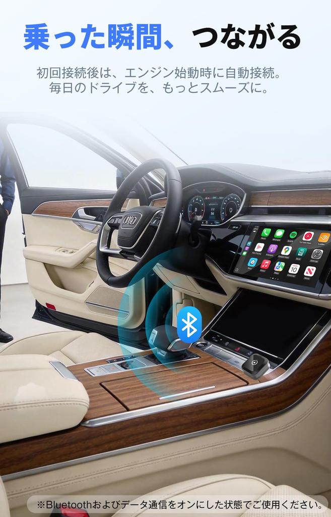 Boleve Official Latest MINI Wireless CarPlay/Android Auto Adapter "Amazingly Ultra-compact,