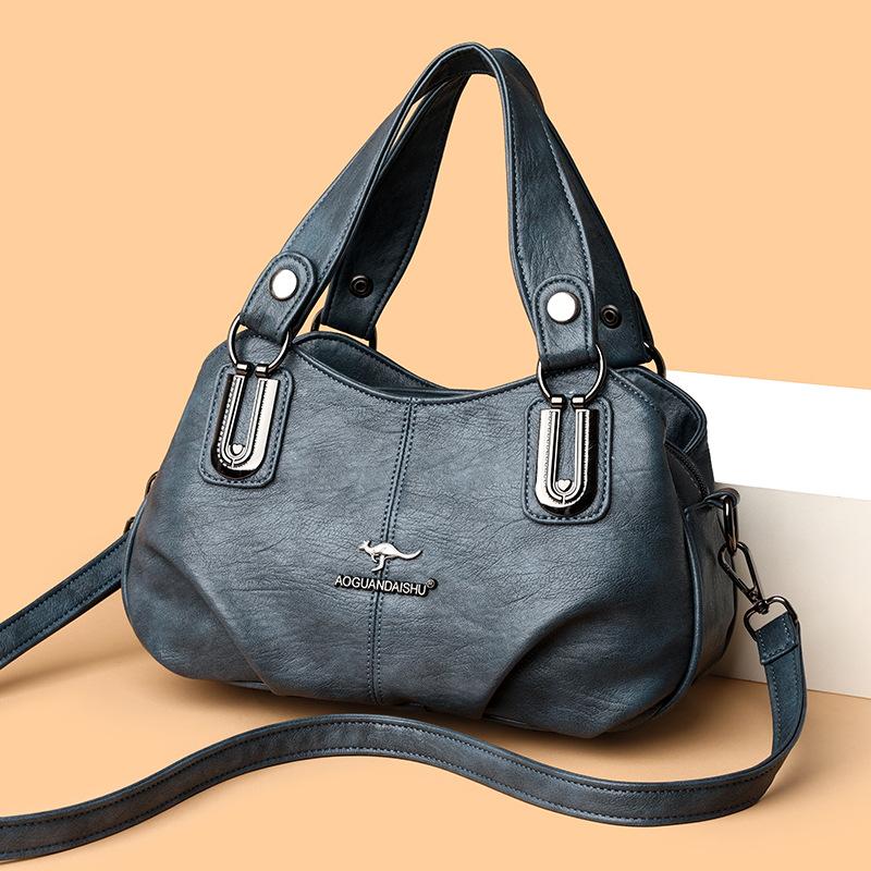 

Женская сумка новая для мамы среднего возраста, ретро, универсальная, многослойная, большой вместимости, на плечо, сумка-мессенджер one size fits all