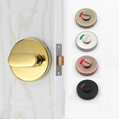 Göstergeli Kapı Kilidi Halka Açık Tuvalet WC Donanımı Cıvata Mandalı Banyo İçin Paslanmaz Çelik Sürgülü Kilit Ofis Soyunma Odası
