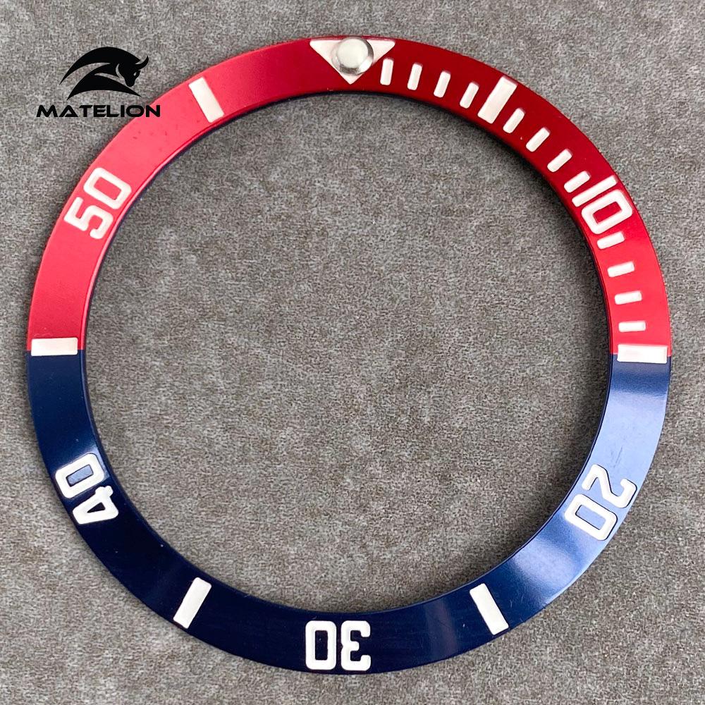 MATELION 38 мм керамический сплав часы безель вставка кольцо наклонная посадка 40 — фото 16