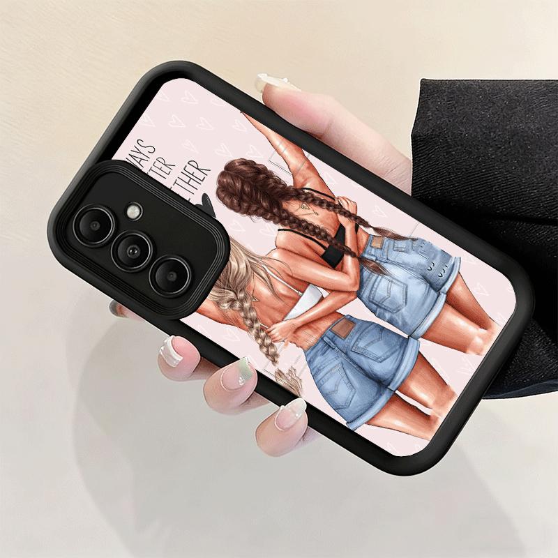 Phone Case for Samsung Galaxy S26 S25 Ultra S24 FE Best Friends Forever Girls Shell S23 Plus S22 + S21 S20 5G Soft Silicone Fund