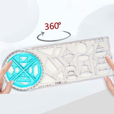 School Office Supplies Students Learning Measuring Tool Ruler Protractor Geometric Drawing