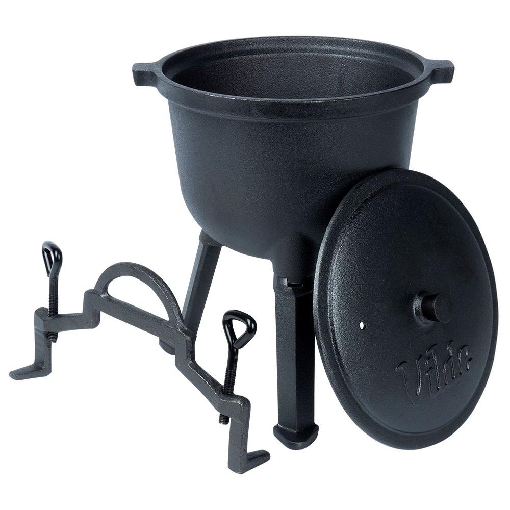Hungarian Hunting Cast Iron Pot for Roasted Roasts, Campfire, 4l