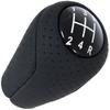 Mazda 5 05-13 Gear Shift Knob BLACK ECO LEATHER 5 SPEED