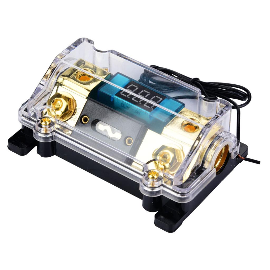 Siguranță Digitală 24V 100A pentru Audio Auto, Suport Bloc de Distribuție cu Afișaj LCD