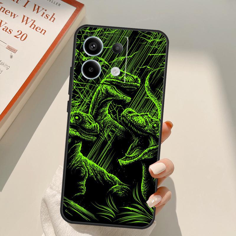 Jurassic Dinosaur Funda For Xiaomi Redmi Note 13 10 11 12 14 15 Pro Plus Case For Redmi 15 15C 13C 12C 10C 14C