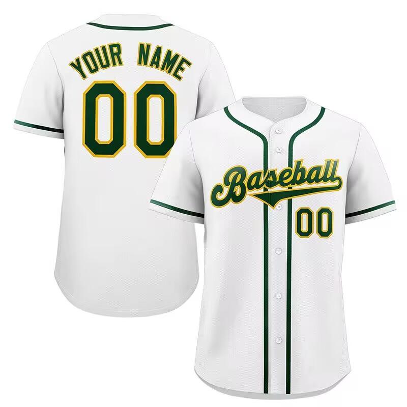Unisex Quick-Dry Baseball Jersey Short Sleeve Open Front Top Sports Cycling Team Activities