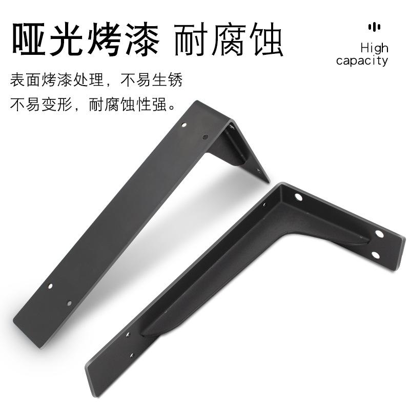 2 Pieces Heavy Duty Mantel Brackets, Large Metal Shelf, Wall Mounted Floating Triangle Hand Welded Countertop Holder, Load 250KG