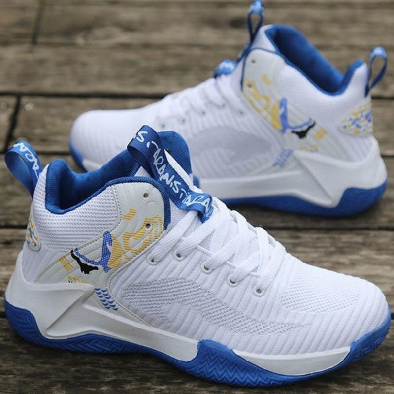 Scarpe da basket primavera e autunno nuove mesh fly-woven traspiranti leggere scarpe sportive con plateau scarpe casual per giovani