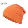 Breathable Fabric Sun Protection Hat Slouchy Hip-Hop Hat, Solid Color Soft Chemo Headwear, Temperature Locking Winter Lightweight Cancer Cap for Women
