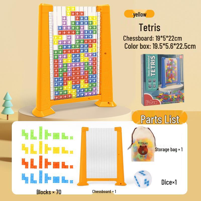 3D Educational Russian Building Blocks - Parent-Child Interactive Cubes