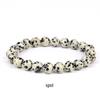 She Yao Natürlicher Kristallachat Tigerauge Armband - Modeschmuck mit einzelnen runden Perlen