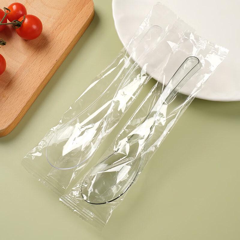 ZISIZ Large Disposable Plastic Spoon