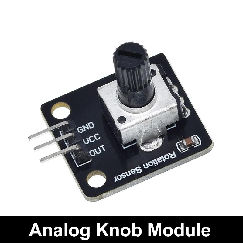 360 Degrees Rotary Encoder Module Rotary Potentiometer Analog Knob Module for Arduino KY-040 RV09 Rotary Encoder EC11 Knob Cap