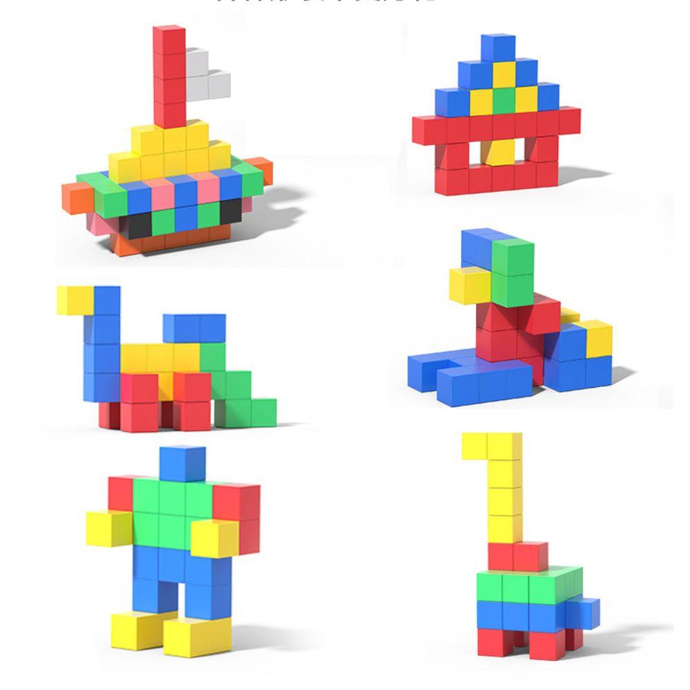 STEM Toy Magnetic Cube Plastic Puzzle Building Blocks Cube Building Toys Magnetic Holiday Gifts