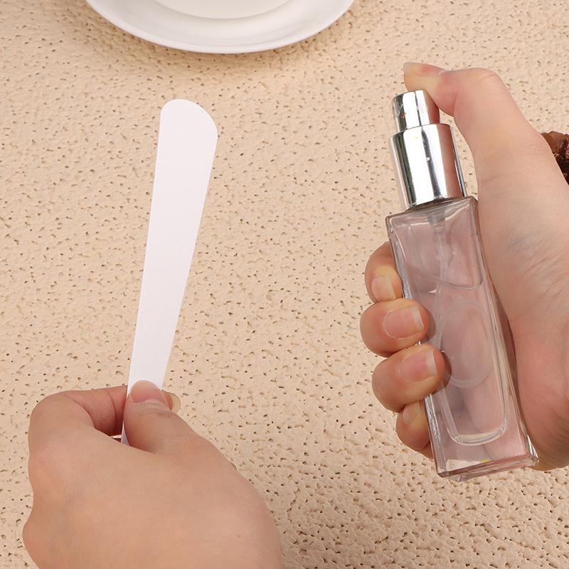 100Pcs Pointed End Tape Aromatherapy Fragrance Perfume Essential Oils Test Tester Paper Strips Outfit Scented Diffuse Sticks