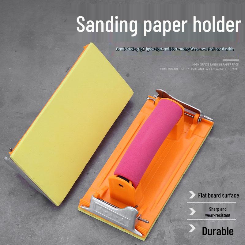 Multifunctional Sandpaper Holder for Wall, Furniture, and Putty Sanding