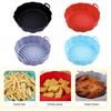 Air Fryer Liner Silicone Baking Tray High Temperature Resistant Pizza Pan Air Fryer Basket Accessory