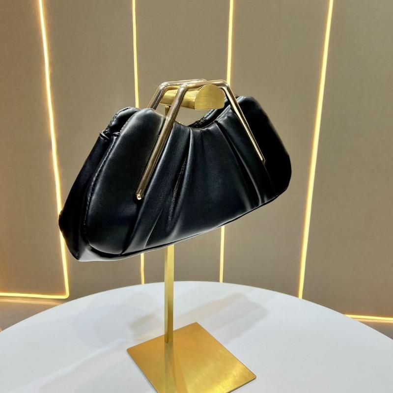 A Fashionable Women's Pleated Handbag, A Niche Pleated Clutch Bag, and A Dinner Bag