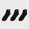 Angel Wappen Ankle Socks 3-Pack - BLACK