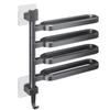 Non-punching Towel Rack Rotatable Multi-bar Towel Rack Bathroom Hanging Towels Bathroom Rack Toilet Activity Model