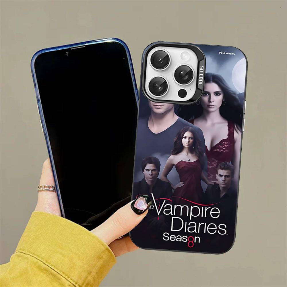 T-The V-Vampire Diaries Movie Phone Case For iPhone 16 15 14 13 12 11 Pro Max 17 Plus Colorful Cover