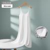 Modal-Nachthemd mit gepolsterten Cups für Damen - Fünf-Finger-Cup-Camisole, ohne BH, langes Kleid für zu Hause und draußen