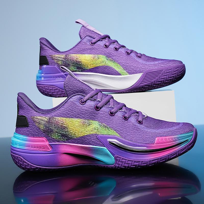 Scarpe da basket da uomo Traspiranti Ammortizzanti Antiscivolo Indossabili Scarpe da corsa Allenamento in palestra Sneakers da basket atletiche per donna