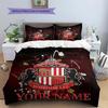 Sunderland A.F Custom Name Pattern Bedding,Quilt Set Quilt Cover Pillowcase Home Birthday Gift(1 * duvet cover + 2 * pillowcase, without core)