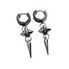 Stainless Steel Rivet Cone Bullet Earrings - Creative Non-Mainstream Design
