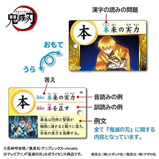 Pocket Picture Card Kimetsu No Yaiba Kanji