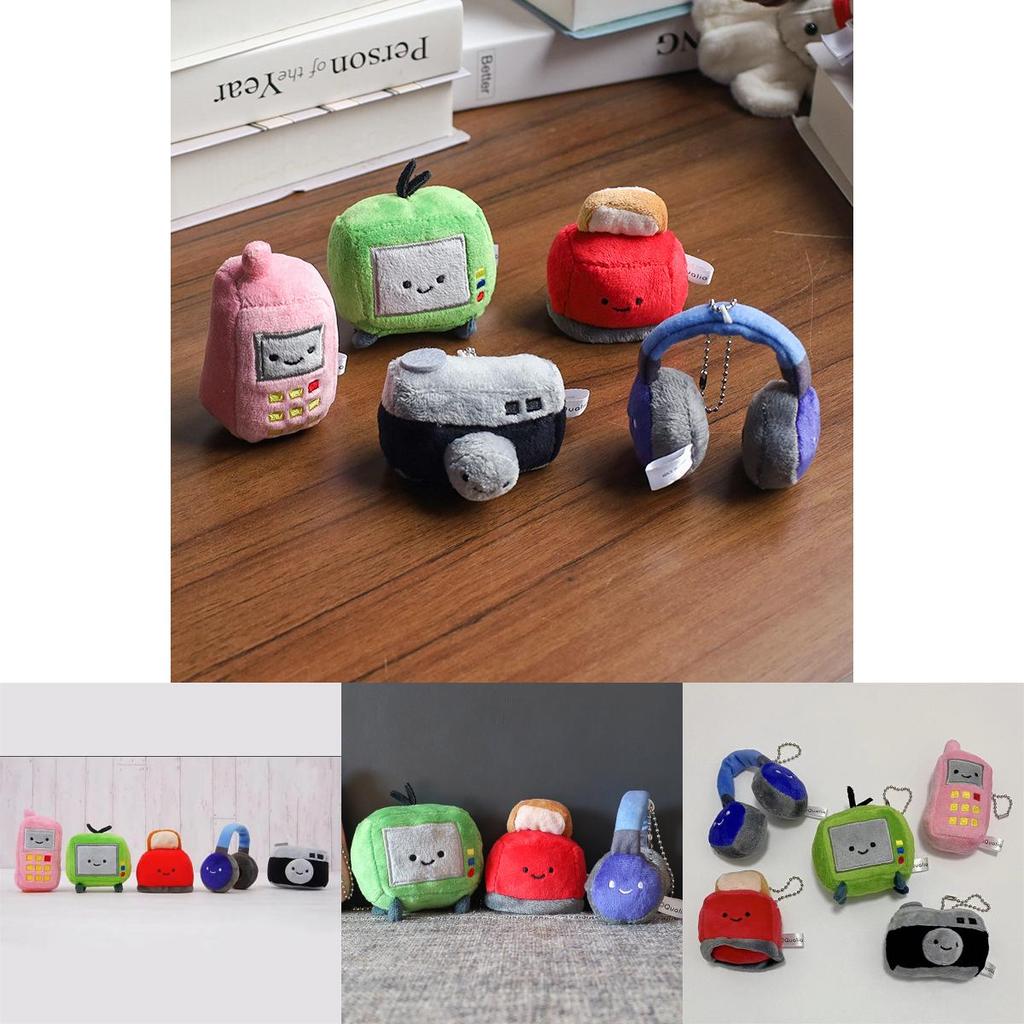 Adorable Creative Plush Little Eyes Tv Phone Charm Keychain Soft Doll Accessory
