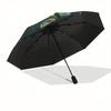 Snake Christmas Tree Theme 8 Bone Hand Automatic Folding Umbrella, Compact and Portable Design, A Perfect Gift for Birthday, Christmas or Bu