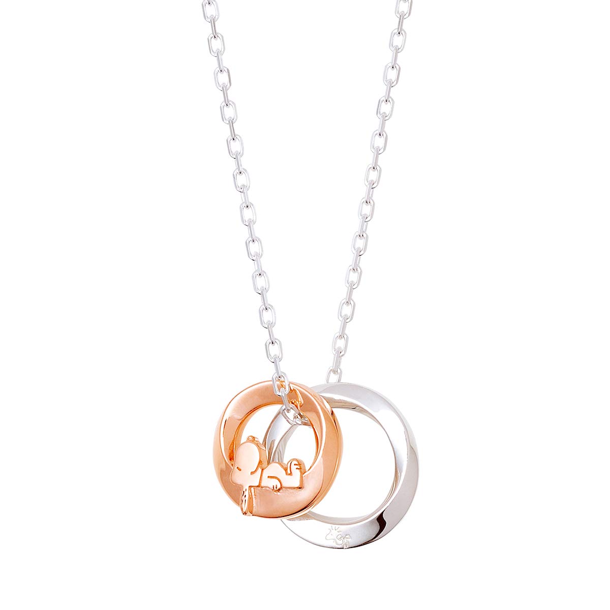 

THE KISS Silver Necklace Christmas Anniversary Birthday Wrapping Bag BOX [The Kiss] [PEANUTS Snoopy] Women s PN-SN508
