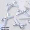 Silver-Plated Y2K Acrylic 3D Spacer Beads for DIY Jewelry Bracelets
