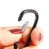 Portable Creative Nylon Wire Rope Anti-Lost Easy Buckle Outdoor Sports Key Ring Badge Reel ID Card Holder