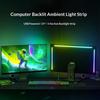 KBB-54A Single Wired Control 32 inch LED Gaming RGB Ambient Light Strip Silicone Flexible Stick-on Light for Computer