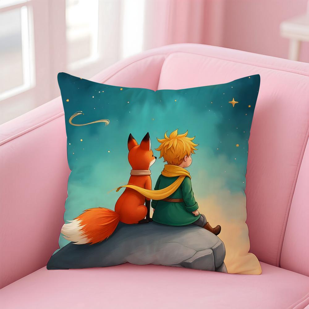 anime T-The L-Little Prince Cushion Cover Comfortable Reversible Pillow Cover Ideal for Car Sofa Bedroom & Beyond