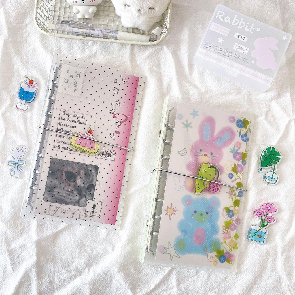 WakaWaka A6 Star Polka Dot Loose-leaf Twill Notebook