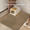 EVA Cat Litter Mat Double Layer Litter Box Filter Pad New Pet Litter Box Pad  Pet Supplies