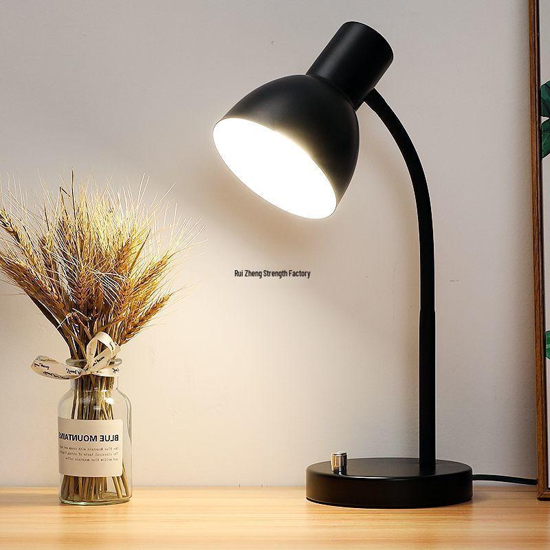 Eye-Safe LED Desk Lamp for Study, Dorm, and Office - Minimalist Metal Design