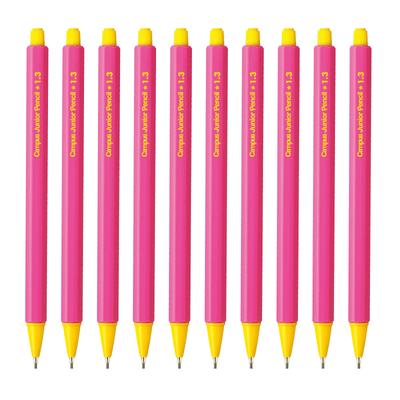 KOKUYO Campus Junior Mechanical Set of Pencils, 1.3mm, Pink, 10, PS-C101P-1PX10